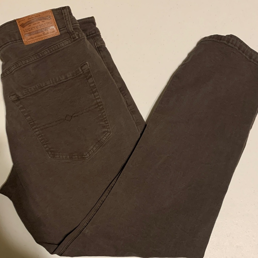 Lucky Brand Men's Dark Brown Athletic Straight size 34x32